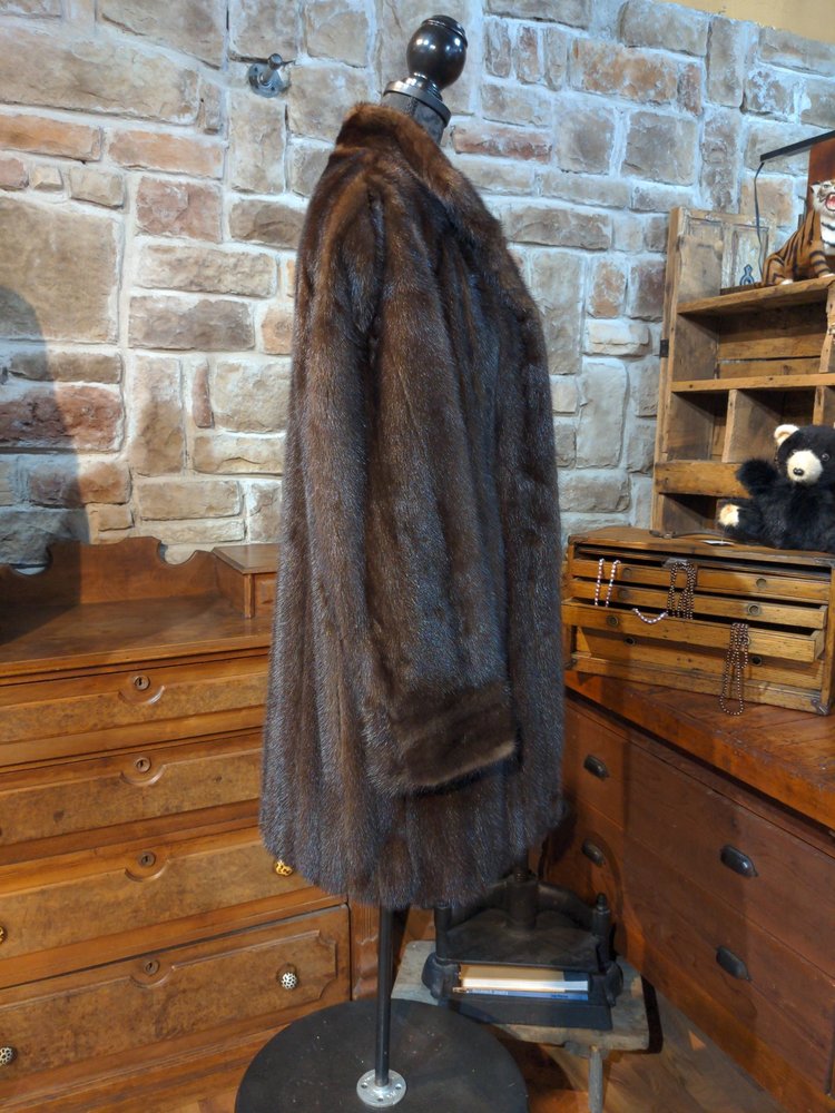 Dark Ranch Mink 3/4 Coat, Size L