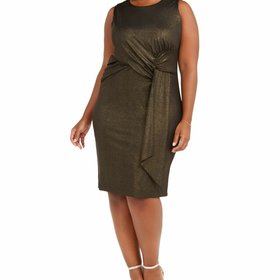 Taylor Black with Gold Shimmer Dress, Size 18W