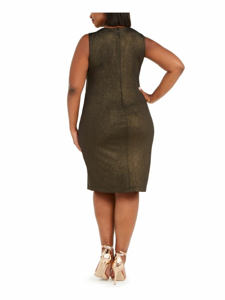 Taylor Black with Gold Shimmer Dress, Size 18W