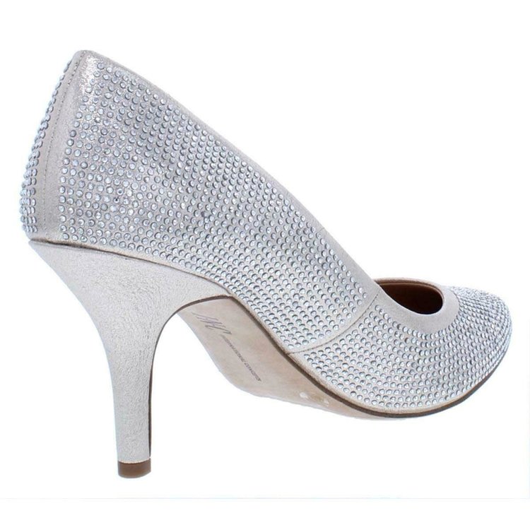 INC Silver Embellished Dress Pumps, Size 7.5M
