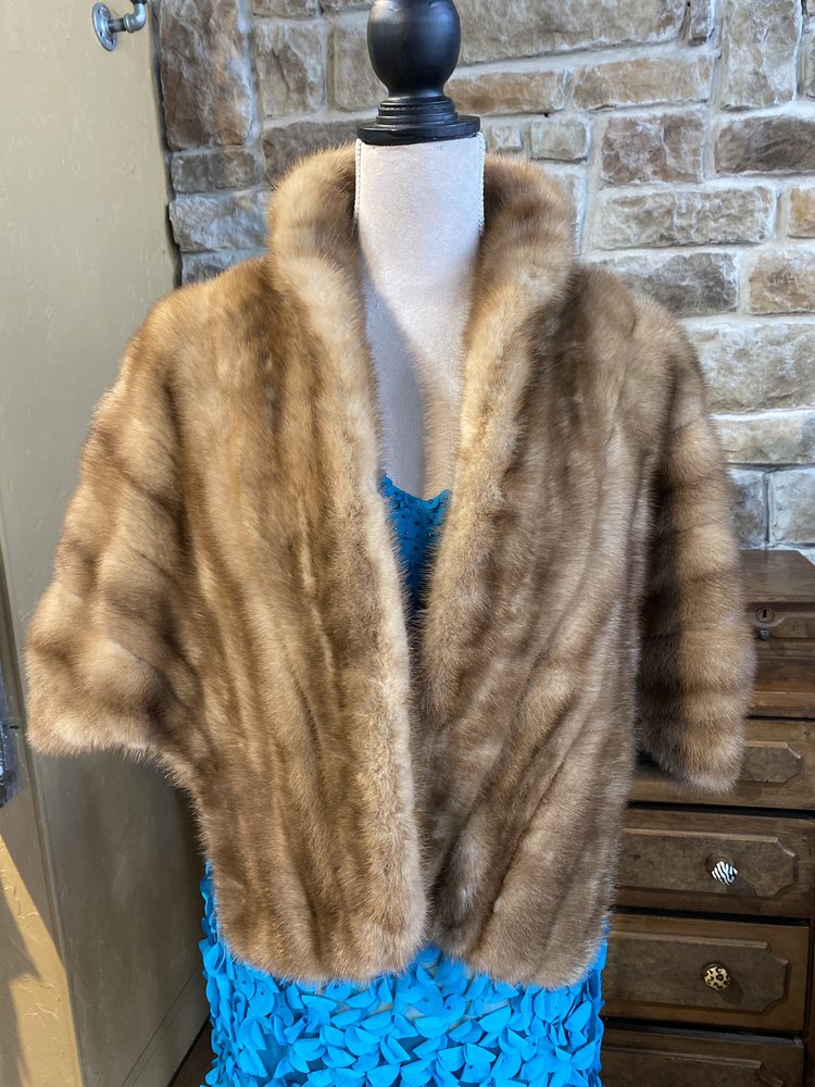 Autumn Haze Ranch Mink Stole, OS