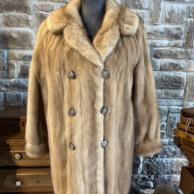 Krieck Furs Autumn Haze Ranch Mink Coat, Size M