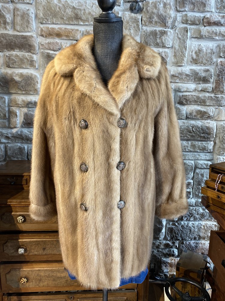 Krieck Furs Autumn Haze Ranch Mink Coat, Size M