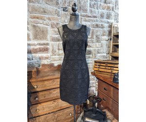 Black Sequin Tank Dress, Size 12 - Elements Unleashed