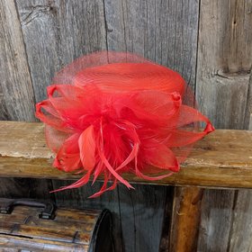Red Pillbox Hat