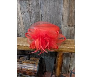 Red Pillbox Hat - Elements Unleashed
