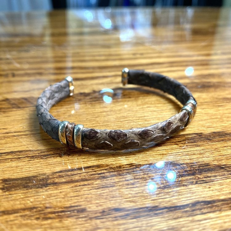 Brown Snakeskin Bracelet