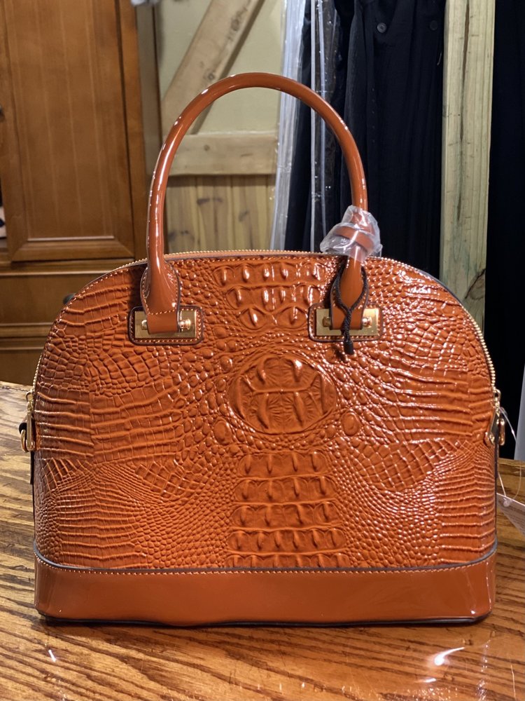 Croc Embossed Purse with Wallet