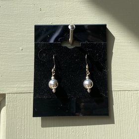 Silver Ball Earrings