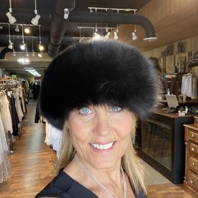 Black Fox Headband, O/S