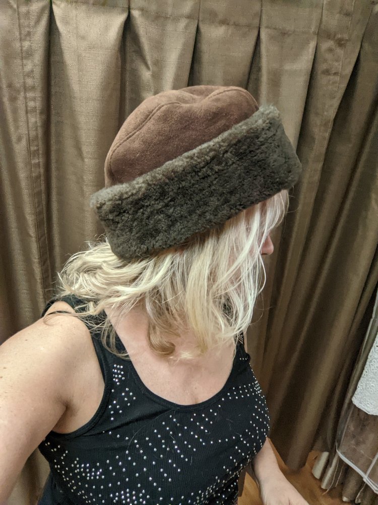 Brown Sheepskin Ambassador Hat