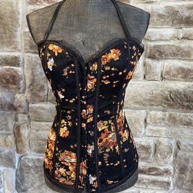 Lydia USA Green Camo Lace Up Vest with Criss Cross Open Back