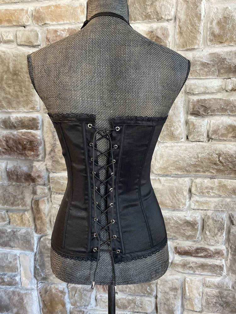 Lydia USA Black Lace Floral Corset