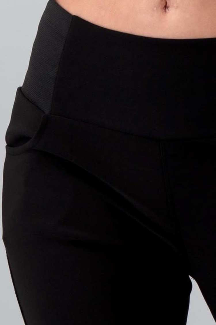 LA 12St Black Spandex Leggings