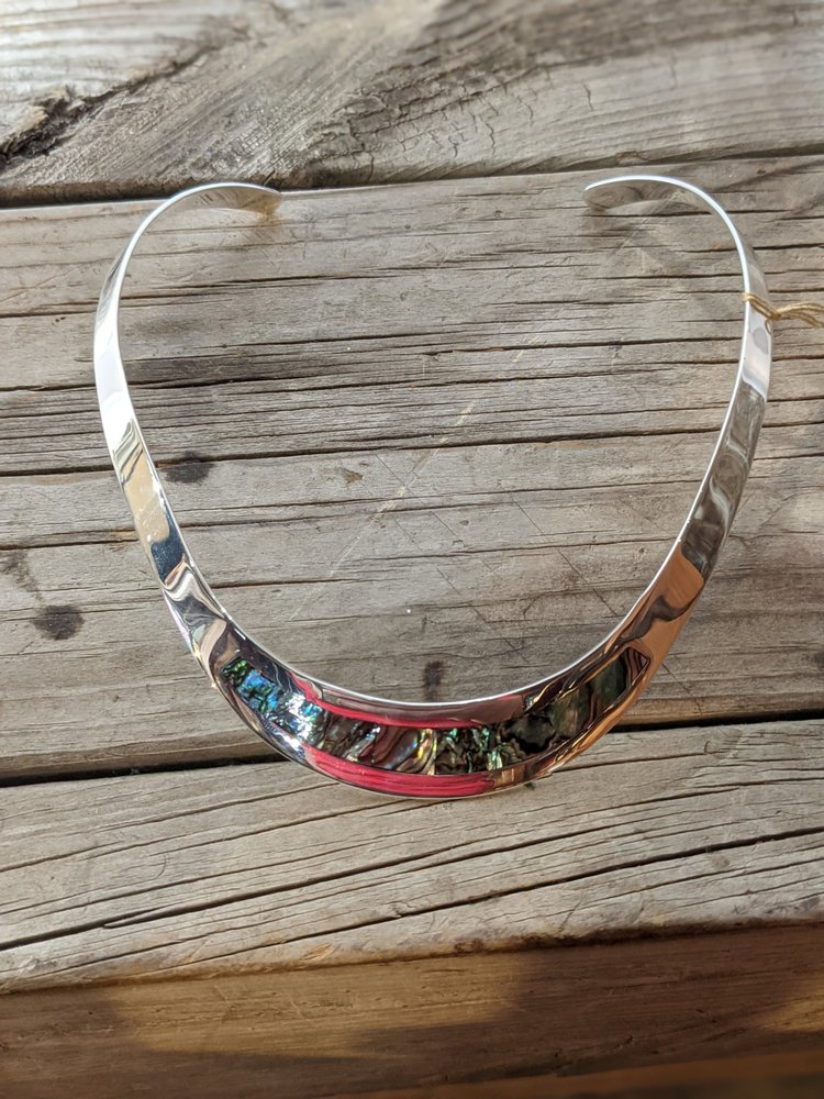 Genuine Abalone Shell Inset Necklace