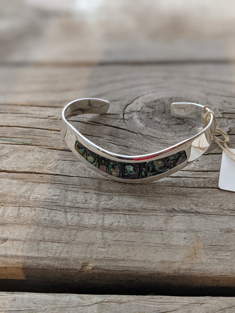 Genuine Abalone Shell Inset Bracelet
