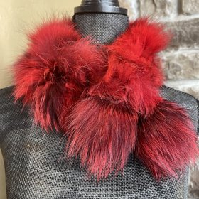 Scarf Red Dyed Fox