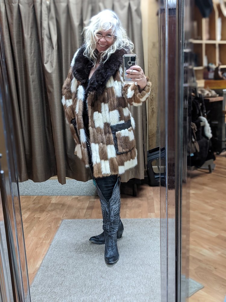 Funky Fun Mink Jacket, Size M