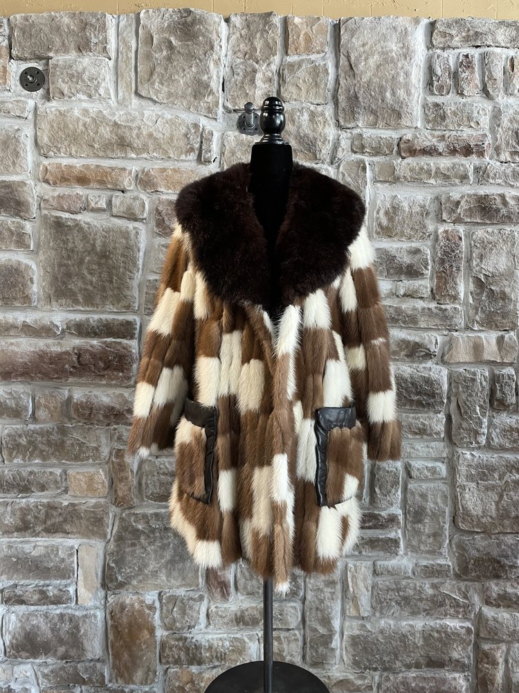 Funky Fun Mink Jacket, Size M