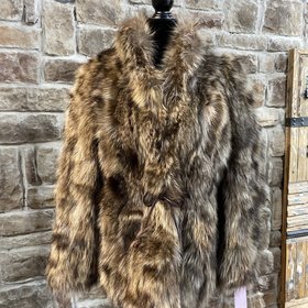 Raccoon Jacket w/ Tie Waist, Size S