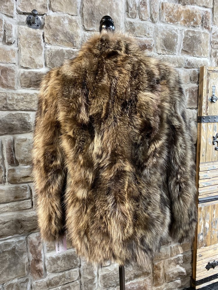 Raccoon Jacket w/ Tie Waist, Size S