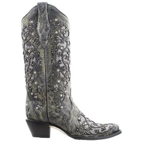 Corral Boots A3672 Glitter Inlay and Crystals