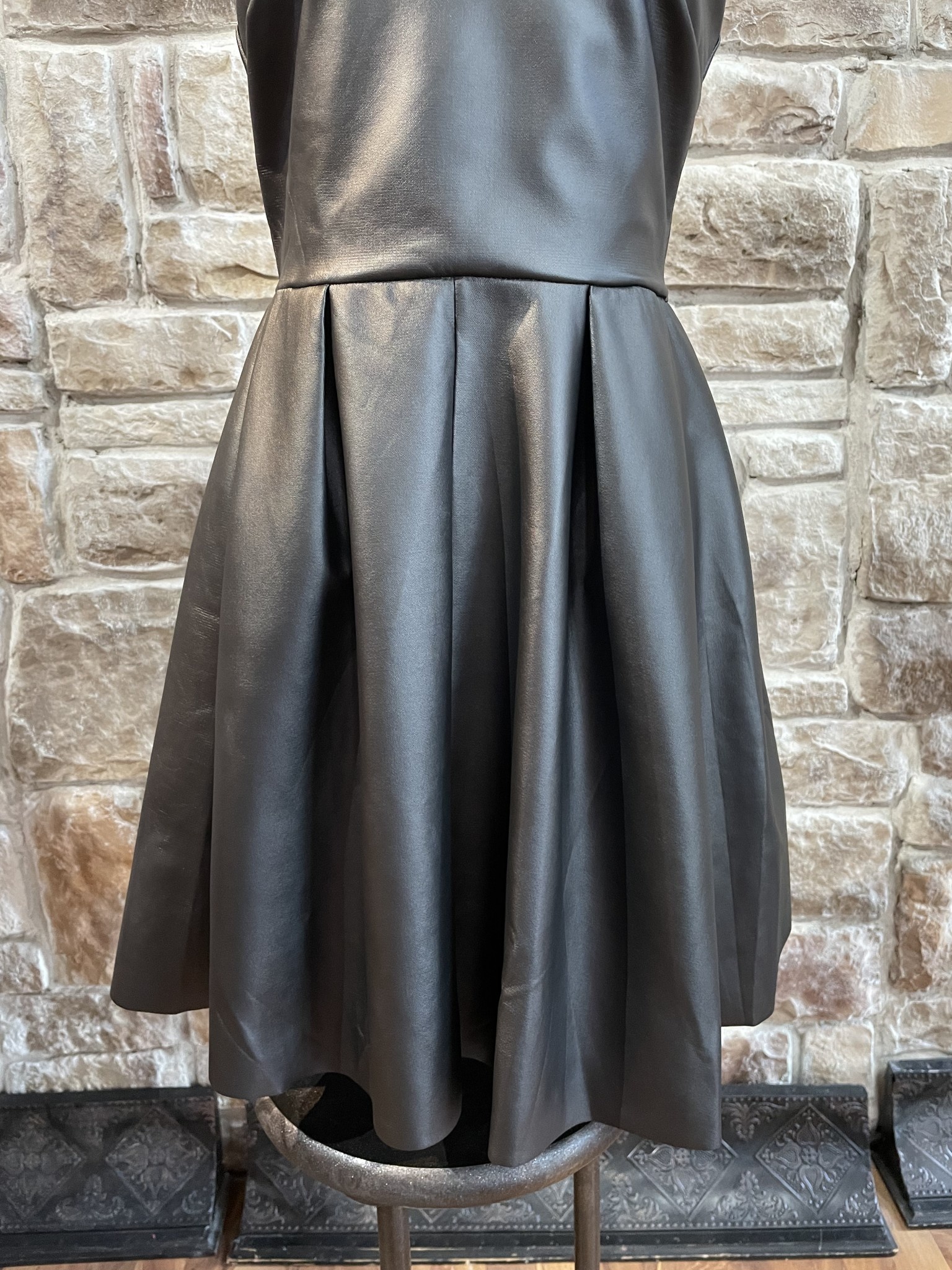 Leather Accent Fit-And-Flare Dress - Ready-to-Wear 1ABECX