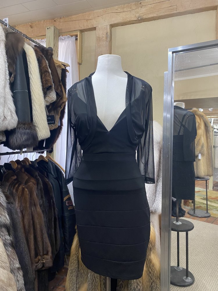 La Scala Black Sheer Bolero Jacket