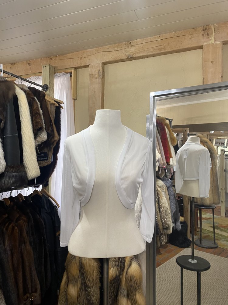 La Scala White Sheer Bolero Jacket
