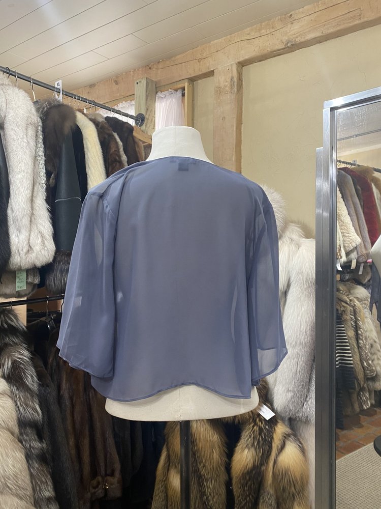 SLNY Blueish Gray Bolero, Size S