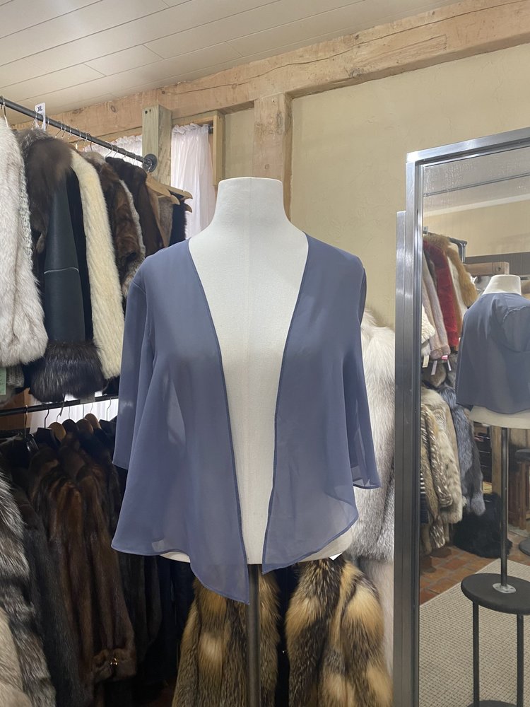 SLNY Blueish Gray Bolero, Size S