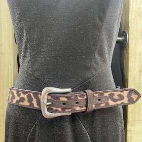 Cheetah Print and Silver Belt, Size M