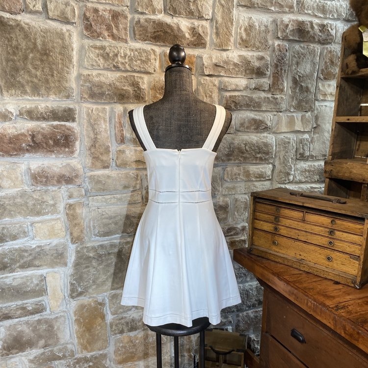 Bar III White Simple Skater Dress, Size XXL