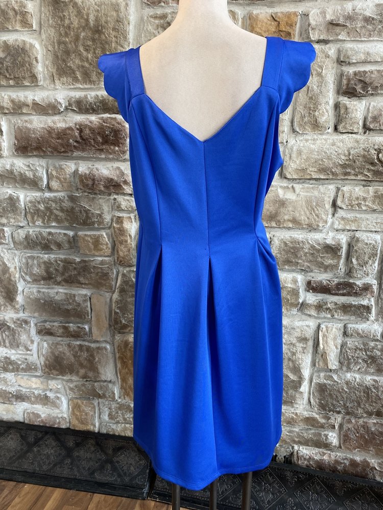 Monteau Royal Blue Fit & Flare Dress, Size 1X