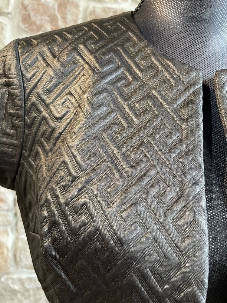 Natori Black Textured Bolero Jacket