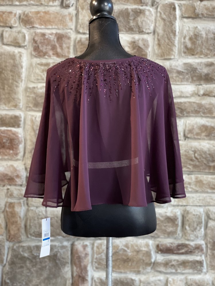 Calvin Klein Purple Jeweled Cover Up, Size XL
