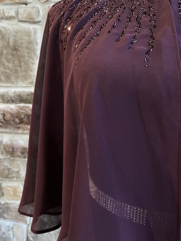 Calvin Klein Purple Jeweled Cover Up, Size XL