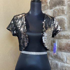 BCX Two Sided Sequin Bolero