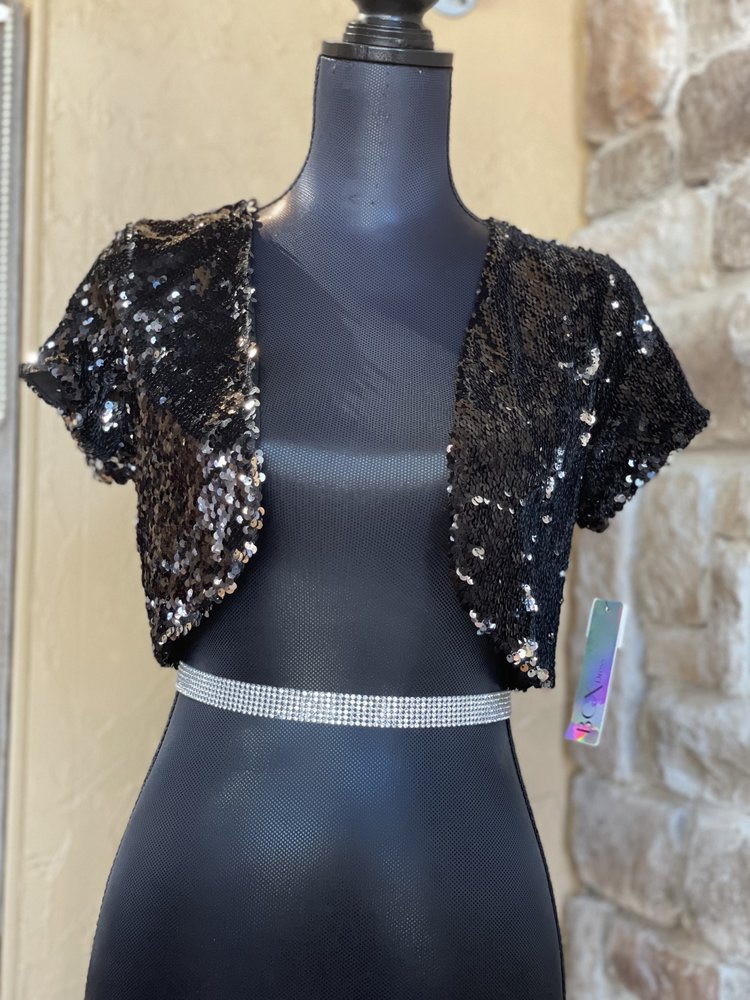 BCX Two Sided Sequin Bolero