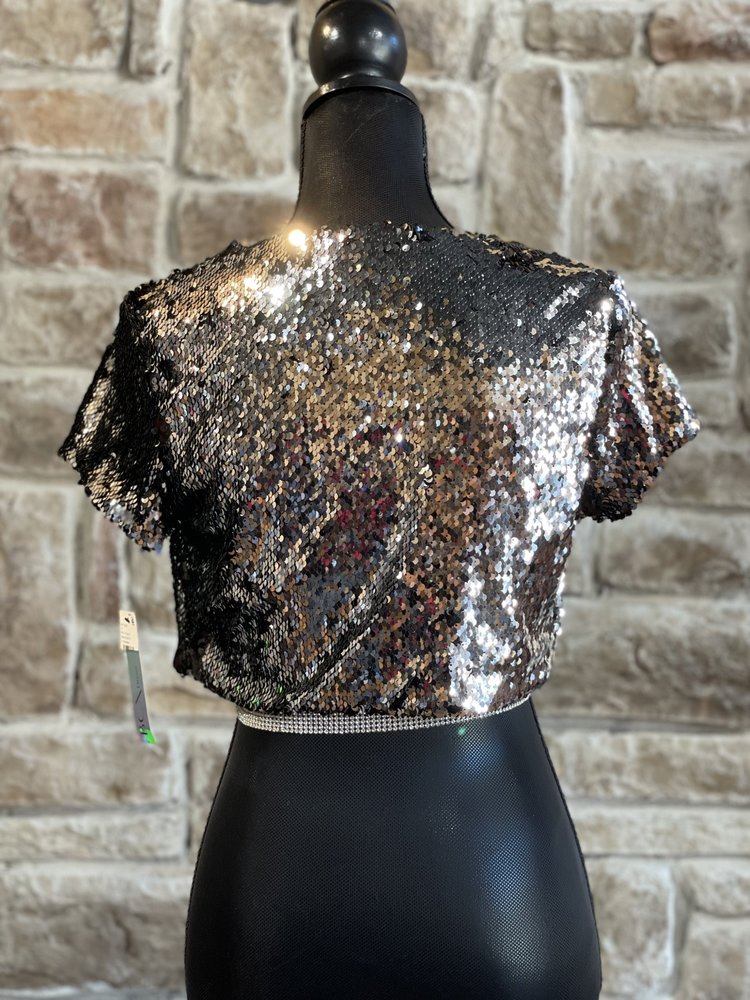 BCX Two Sided Sequin Bolero