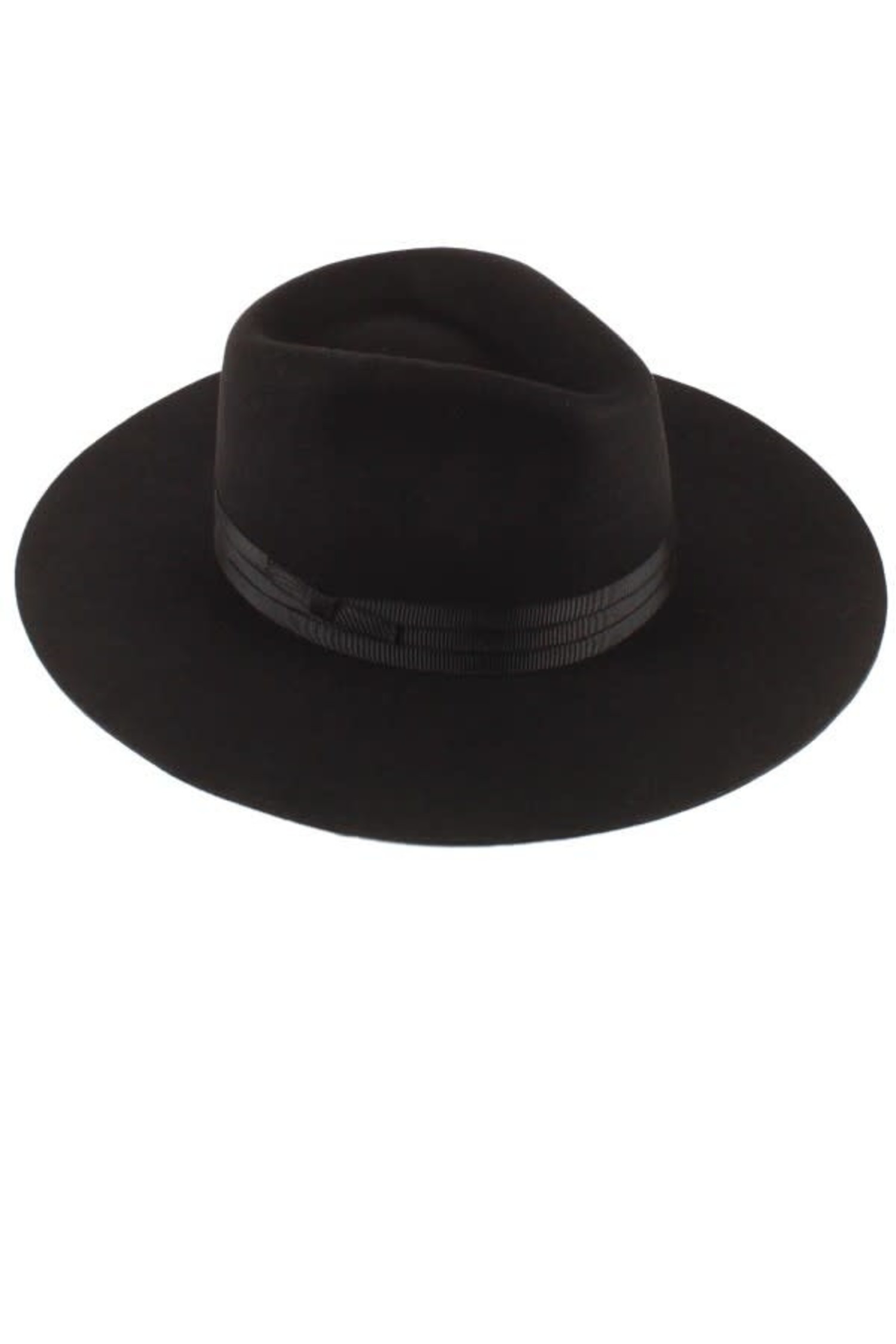 Black Panama Hat w/Grosgrain Band, Adjustable OSFM  display picture 3