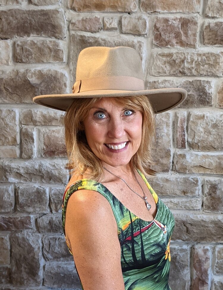 Light Brown Panama Hat w/Grosgrain Band, Adjustable OSFM