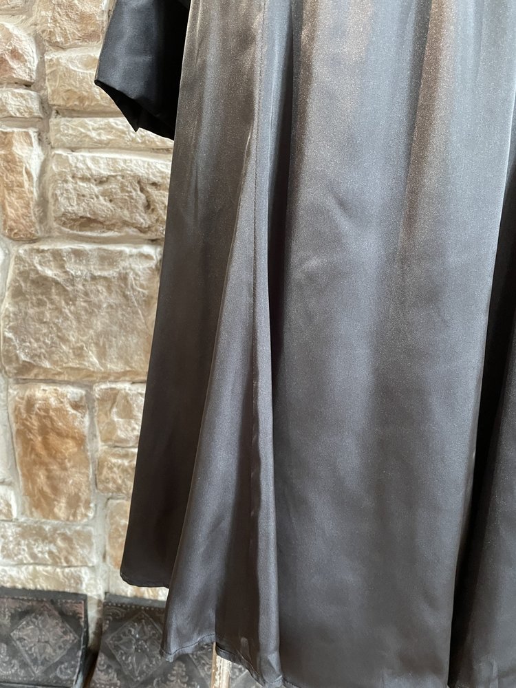 Alfani Black Silky Belted Dress, Size 16