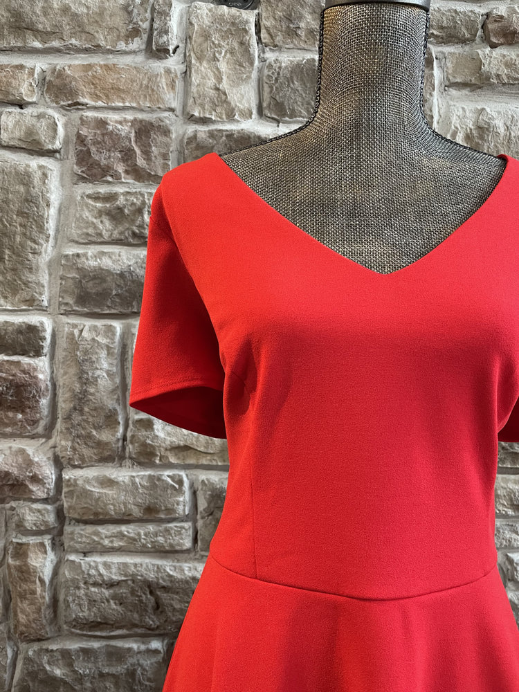 B Darlin Red Tie Back Dress, Size 16W