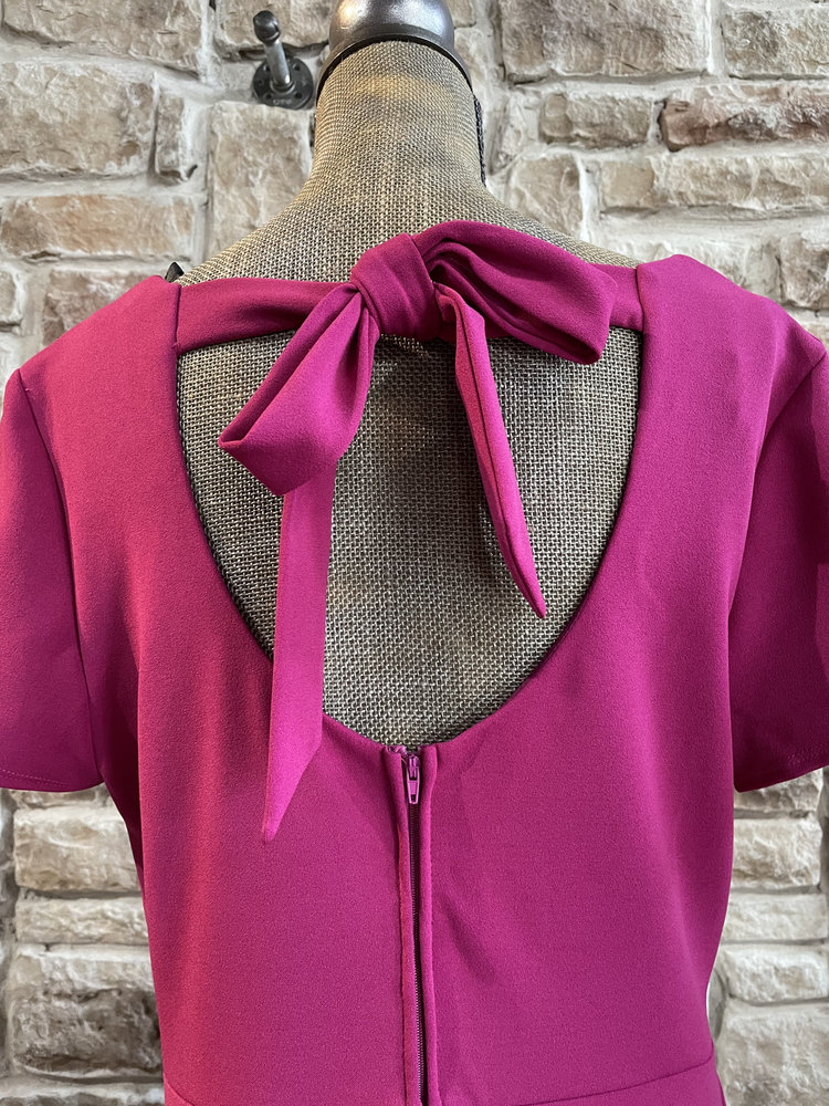 B Darlin Pink Tie Back Dress