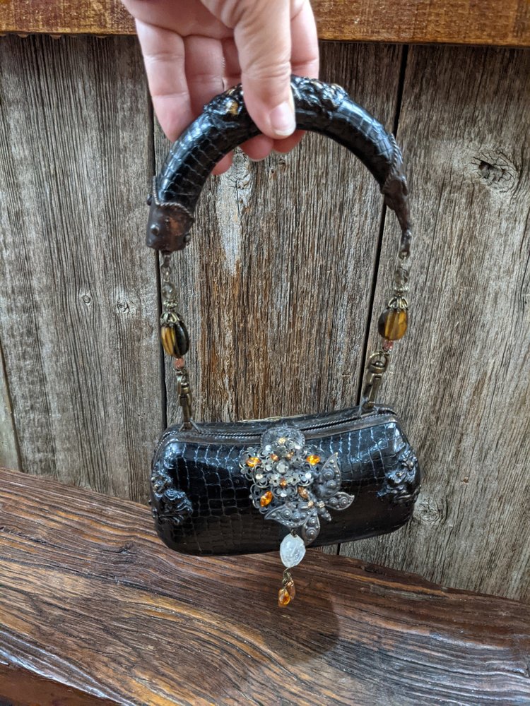 Maya Evangelista Black Vintage Maya Evangelista Evening Bag