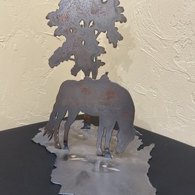 Handmade Wisconsin Horse and Tree Art Decor