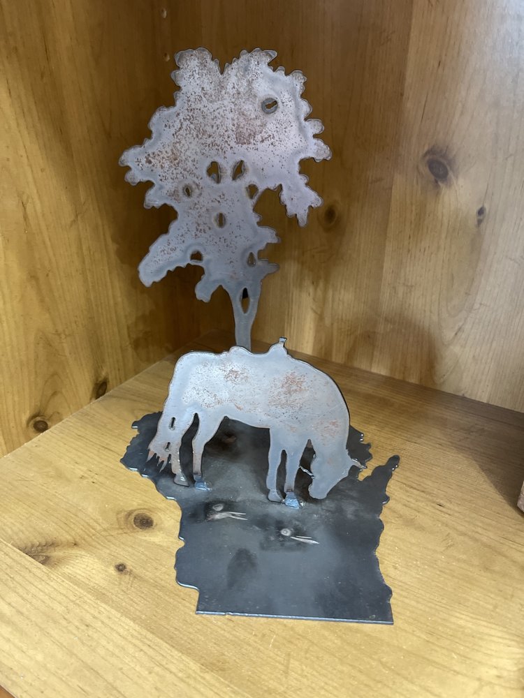 Handmade Wisconsin Horse and Tree Art Decor