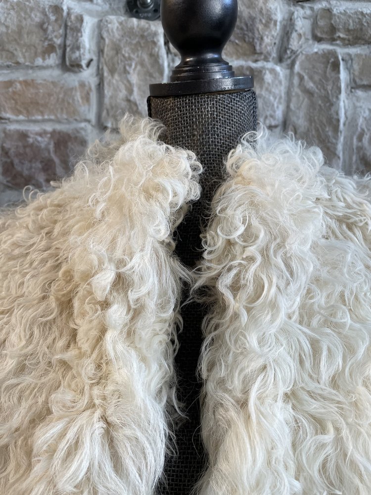 Curly Lamb Jacket, Size S