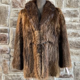 Lapaul's Beaver Waist Tie Jacket, Size S